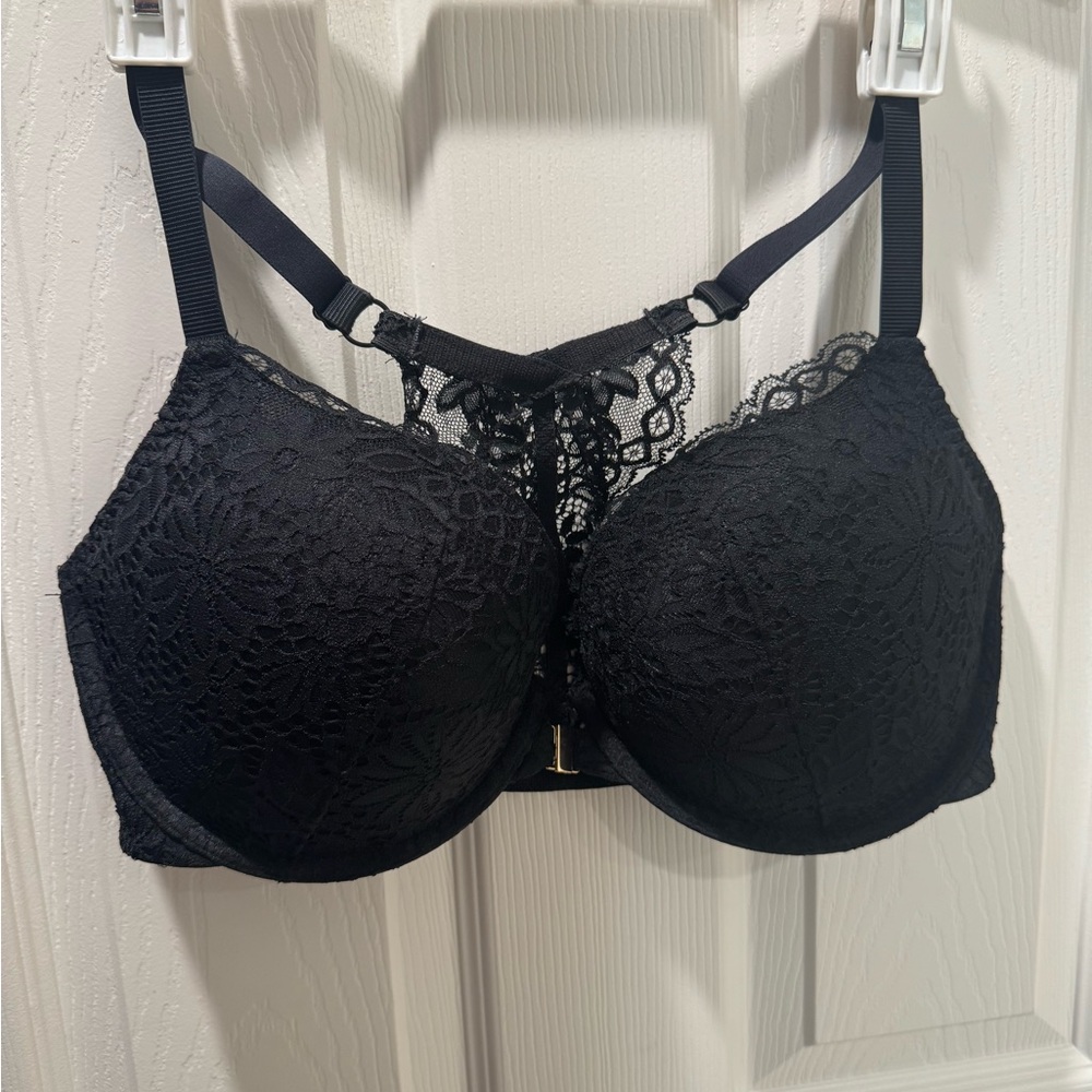 Auden Black Lace Detail Bra